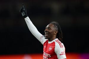 出战6场比赛打进2球，官方：埃泽当选阿森纳3月队内最佳球员